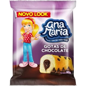 Bolo gotas de chocolate Ana Maria Pullman 80g. Bolo gotas de chocolate Ana Maria Pullman 80g.