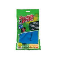 Luvas Scotch Brite p/ limpeza pesada tamanho médio (azul)