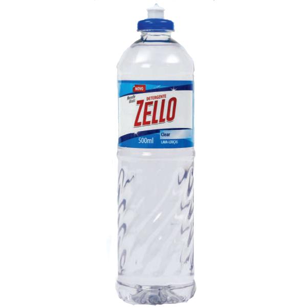 Detergente líquido clear Zello 500ml.