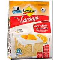 Mistura para bolo de laranja zero açúcar Lowçucar 300g.