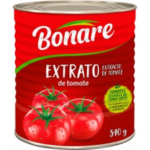 Extrato de tomate Bonare lata 340g. Extrato de tomate Bonare lata 340g.