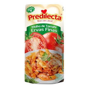 Molho de tomate com ervas finas Predilecta 340g Molho de tomate com ervas finas Predilecta 340g
