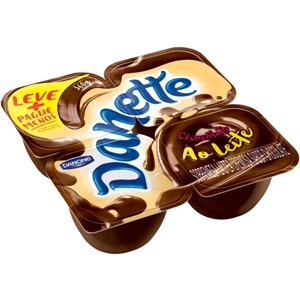 Sobremesa Danone Danette chocolate ao leite 540g