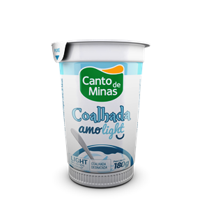 Coalhada light Canto de Minas 140ml. Coalhada light Canto de Minas 140ml.