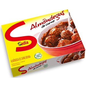 Almôndega de carne congelada bovina Sadia 500g. Almôndega de carne congelada bovina Sadia 500g.