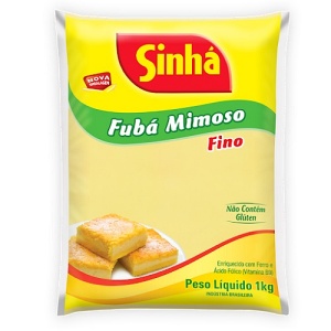 Fubá de milho fino mimoso Sinhá 500g.