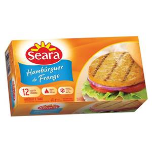Hamburguer de frango Seara 672g. Hamburguer de frango Seara 672g.