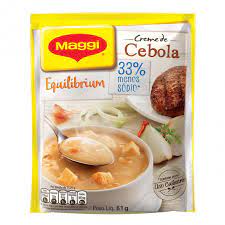 Creme de cebola 25% a menos de sódio Maggi 68g. Creme de cebola 25% a menos de sódio Maggi 68g.