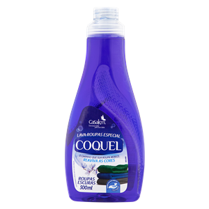 Lava roupas líquido roupas escuras Coquel 500ml Lava roupas líquido roupas escuras Coquel 500ml