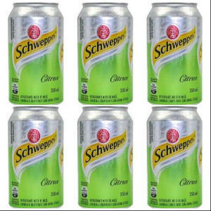 Schweppes green citrus 350ml. (caixa c/6 unid.)