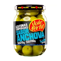 Azeitonas temperada sabor Anchova Vale Fértil 150g