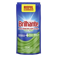 Tira manchas antibacteriano Brilhante Utile Fresh sachê 450ml