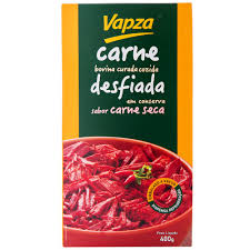 Carne seca bovina desfiada a vácuo Vapza 400g