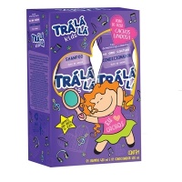 Kit infantil shampoo e condicionador Trá Lá Lá Kids cachos meninas 480ml