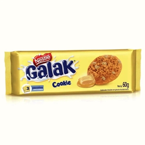 Cookie Galak chocolate branco Nestlé 60g. Cookie Galak chocolate branco Nestlé 60g.