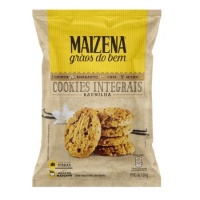 Cookie integral baunilha Maizena Grãos do Bem 120g Cookie integral baunilha Maizena Grãos do Bem 120g
