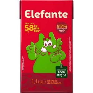 Extrato de tomate Elefante 1,1 kg. Extrato de tomate Elefante 1,1 kg.