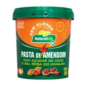 Pasta de amendoim com açucar de coco e sal Himalaia sem gluten Kodilar 450g Pasta de amendoim com açucar de coco e sal Himalaia sem gluten Kodilar 450g