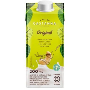 Bebida vegetal Original A Tal da Castanha 200ml Bebida vegetal Original A Tal da Castanha 200ml