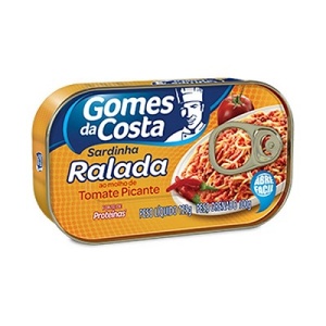 Sardinha ralada ao molho de tomate picante Gomes da Costa 100g