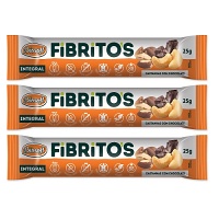 Fibritos integral sabor castanhas com chocolate Biosoft 75g
