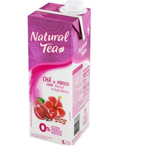 Chá Hibisco Natural Tea Romã e Goji Berry 1l Chá Hibisco Natural Tea Romã e Goji Berry 1l