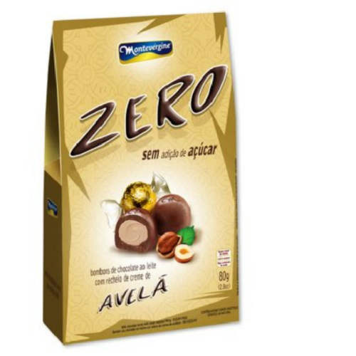 Bombom Montevergine Avelã Zero Açúcar 80g Bombom Montevergine Avelã Zero Açúcar 80g