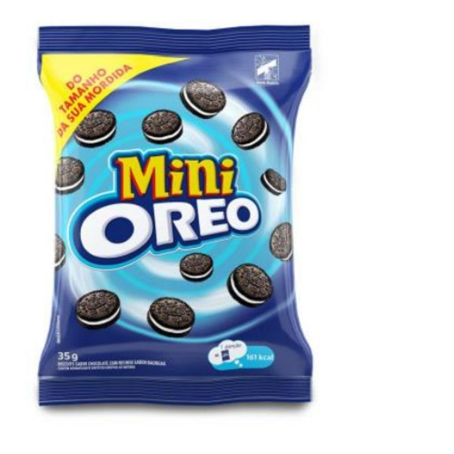 Biscoito Recheado Mini Oreo Lacta 35g Biscoito Recheado Mini Oreo Lacta 35g