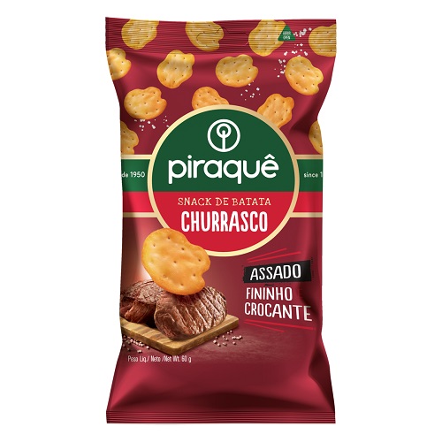Salgadinho Piraquê Comida de Boteco Churrasco 90g Salgadinho Piraquê Comida de Boteco Churrasco 90g