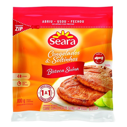 Bisteca Suína Seara Congelada 800g Bisteca Suína Seara Congelada 800g