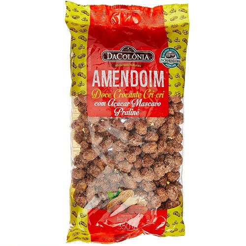 Amendoim Com Açúcar Mascavo Da Colônia 350g Amendoim Com Açúcar Mascavo Da Colônia 350g
