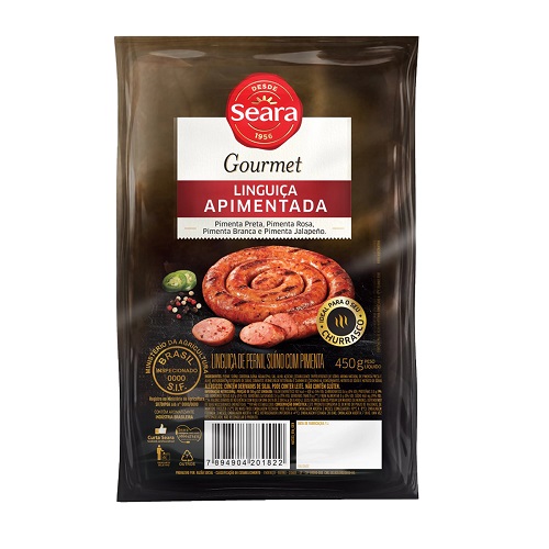 Linguiça Apimentada Gourmet Seara 450g Linguiça Apimentada Gourmet Seara 450g