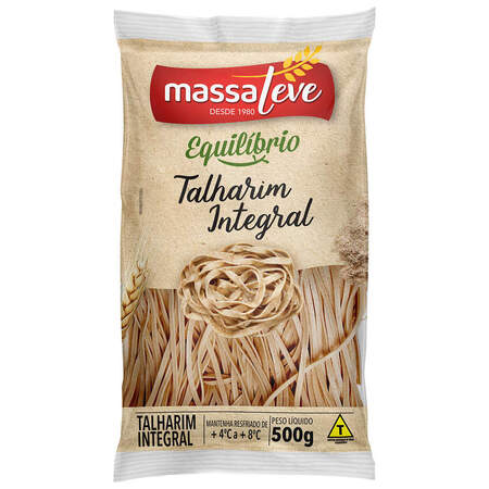 Talharim Integral Massa Leve 500g Talharim Integral Massa Leve 500g