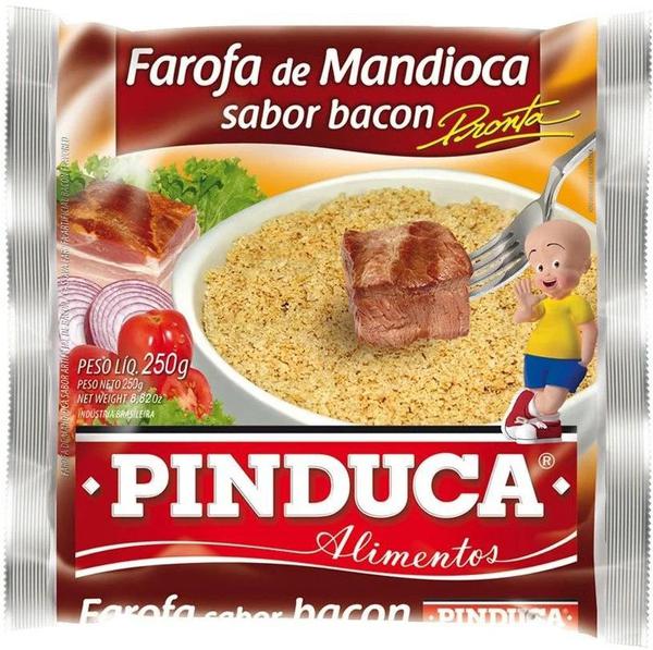 Farofa de Mandioca Pronta Bacon Pinduca 250g Farofa de Mandioca Pronta Bacon Pinduca 250g