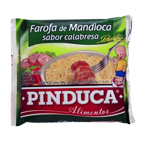 Farofa de Mandioca Pronta Calabresa Pinduca 250g Farofa de Mandioca Pronta Calabresa Pinduca 250g