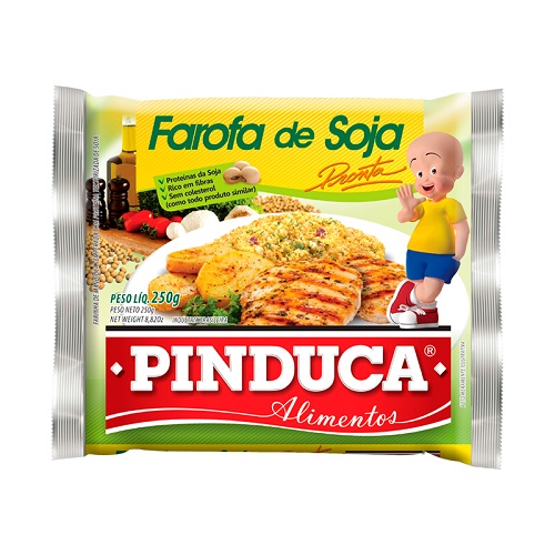 Farofa de Mandioca Pronta Com Soja Pinduca 250g Farofa de Mandioca Pronta Com Soja Pinduca 250g