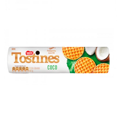 Biscoito Tostines Coco Nestlé 160g Biscoito Tostines Coco Nestlé 160g