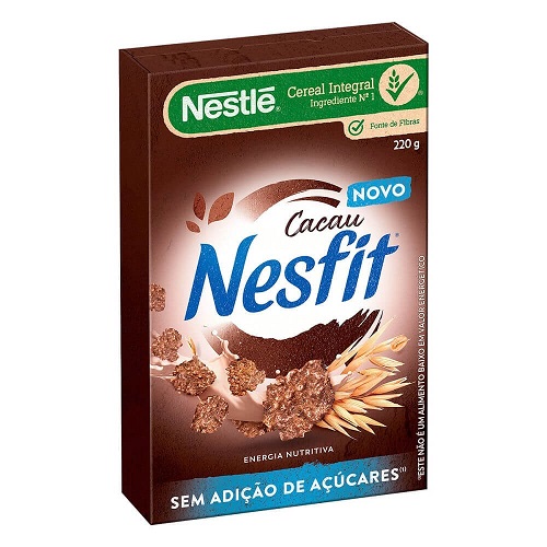 Cereal Nesfit Cacau Sem Açucar Nestlé 220g Cereal Nesfit Cacau Sem Açucar Nestlé 220g