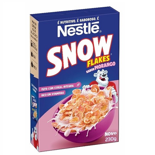 Cereal Snow flakes de Morango Nestlé 230g Cereal Snow flakes de Morango Nestlé 230g