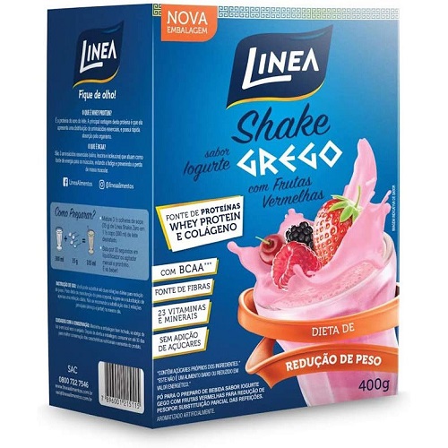 Shake Grego Iogurte Frutas Vermelhas Linea 450g Shake Grego Iogurte Frutas Vermelhas Linea 450g