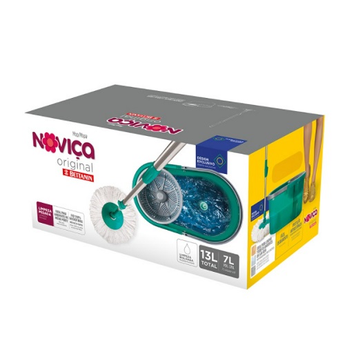 Esfregão Noviça Mop Original Bettanin 13L Esfregão Noviça Mop Original Bettanin 13L