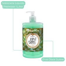 Sabonete líquido erva doce com valvula pump Premisse 1 litro Sabonete líquido erva doce com valvula pump Premisse 1 litro