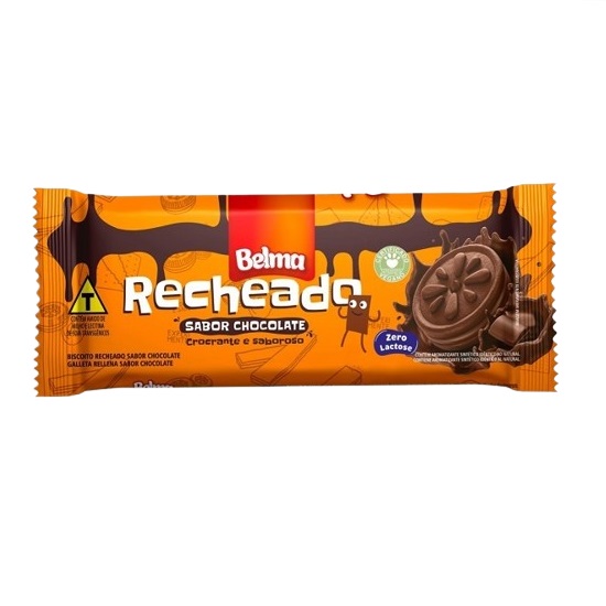 Biscoito recheado lanchinho de chocolate Belma 55g