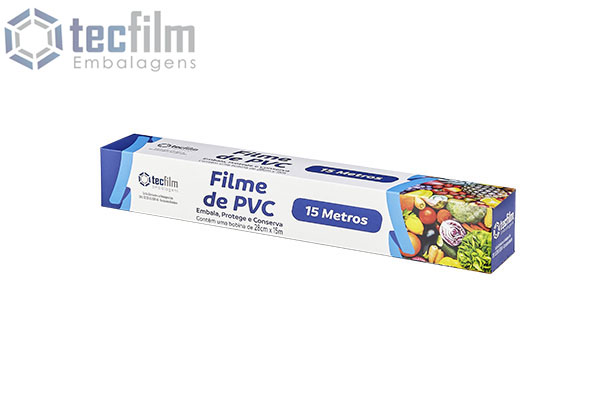 Filme pvc transparente Tecfim15m x 28cm Filme pvc transparente Tecfim15m x 28cm