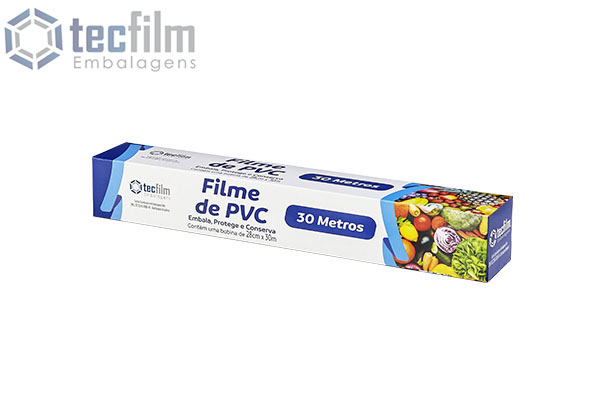 Filme pvc transparente Tecfim 30m x 28cm Filme pvc transparente Tecfim 30m x 28cm