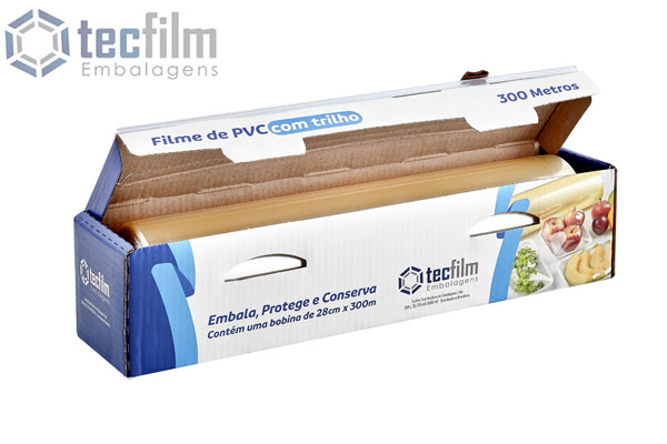 Filme pvc transparente Vabne 300 m x 28cm