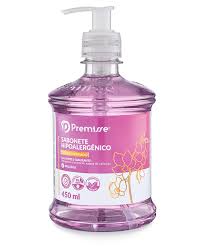 Sabão liquido hipoalergenico Orquídea com valvula pump Premisse 450ml