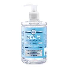 Álcool em Gel Antisséptico 70º  c/Válvula Pump Premisse 500ml