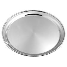 Bandeja de inox redonda 45 cm