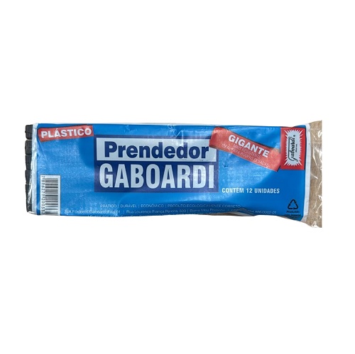Prendedor de roupa plástico gigante Gaboardi 12x1 Prendedor de roupa plástico gigante Gaboardi 12x1